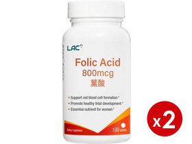 【618購物節】葉酸800食品錠2瓶